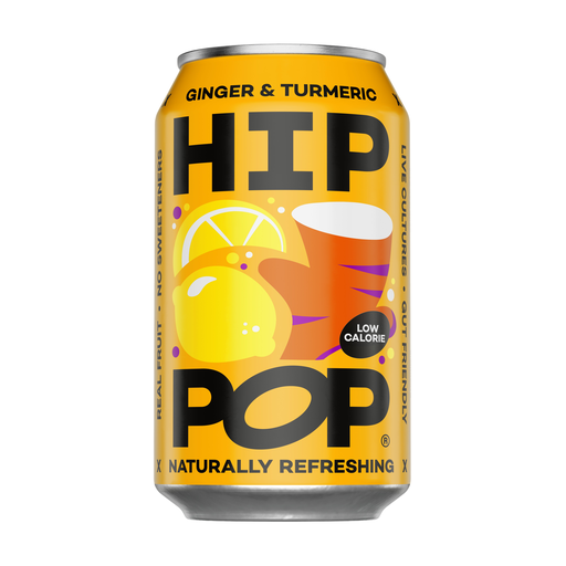 [15009] Hip Pop Gut Lovin Soda - Ginger Turmeric X 12 X 330ml