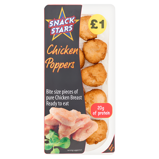 [15052] Snack Stars Meatballs PM £1 - Chicken Poppers 100g