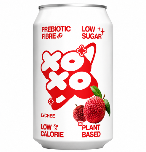[15079] [25% OFF] XOXO Prebiotic Sparkling Soda - Lychee X 12 X 330ml