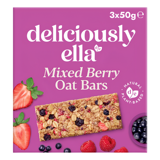 [15083] Deliciously Ella Oat Bar - MPK Mixed Berry X 12 X (3x50g)