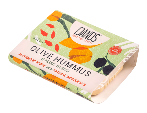 [15128] [PRODUCTION ISSUE] Dands Houmous - Olive 230g
