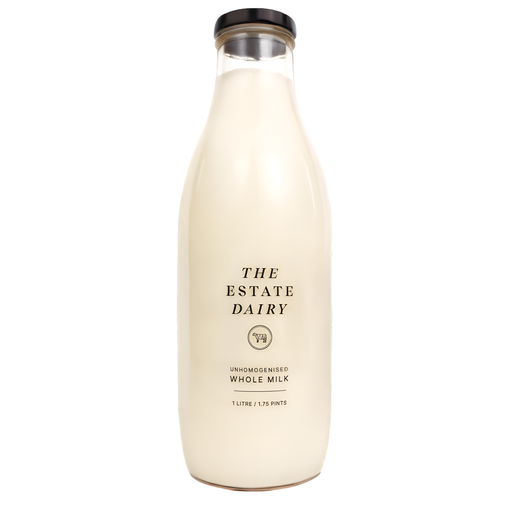 [15168] The Estate Dairy Unhomogenised Organic Milk - Whole X 6 X 1L