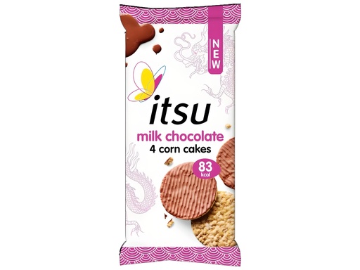 [15181] [20% OFF] Itsu Corn Cakes - Milk Chocolate X 8 X 68g