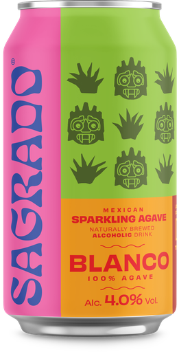 [15214] [15% OFF] Sagrado Sparkling Agave Drink - Blanco 4% ABV X 12 X 330ml