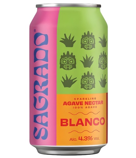 [15214] Sagrado Sparkling Agave RTD Drink - Blanco 4.3% ABV X 12 X 330ml