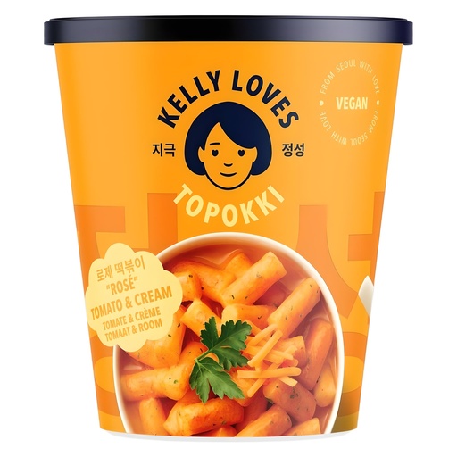 [15221] Kelly Loves Ready To Eat Topokki - Rosé Tomato And Cream X 6 X 141g
