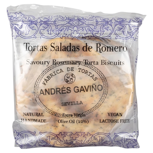 [15224] Gavino Olive Oil Tortas Biscuit - Rosemary X 10 X 170g