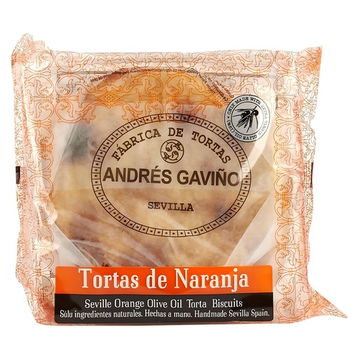 [15226] Gavino Olive Oil Tortas Biscuit - Orange X 10 X 180g