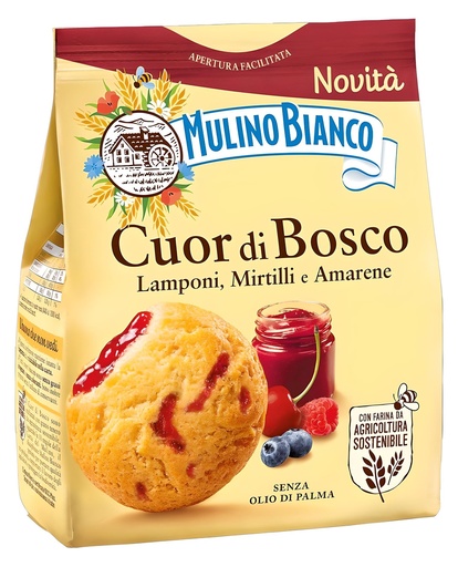 [15227] Mulino Bianco Italian Biscuits - Cuor Di Bosco X 12 X 300g