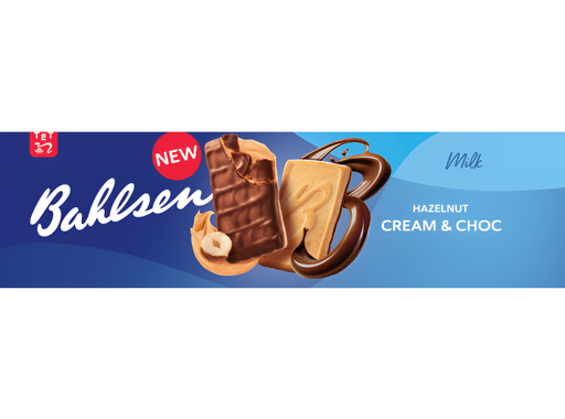 [15251] Bahlsen Biscuits - Hazelnut Cream And Choc X 12 X 100g
