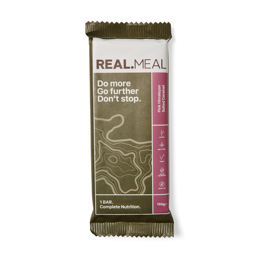 [15299] Real Meal Vegan Meal Replacement Bars - Pink Himalayan Salted Caramel X 10 X 150g
