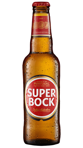 [15301] Super Bock Portuguese Beer - BOTTLE Lager 4.7% ABV X 24 X 330ml