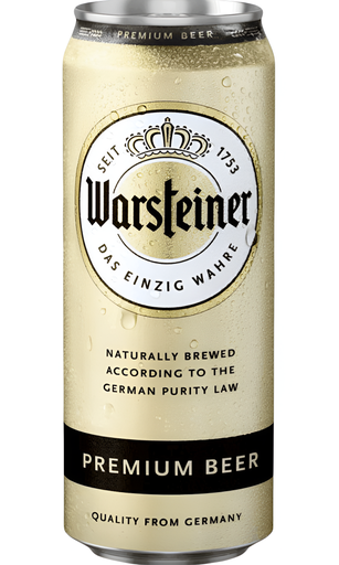[15305] Warsteiner Beer - CAN Pilsner Lager 4.8% ABV X 24 X 500ml