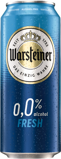 [15306] [SUPPLIER ISSUE] Warsteiner Alcohol Free Beer - CAN Fresh Pilsner X 24 X 500ml