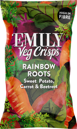 [15316] [15% OFF] Emily Veg Crisps - LARGE Mixed Rainbow Roots X 8 X 100g