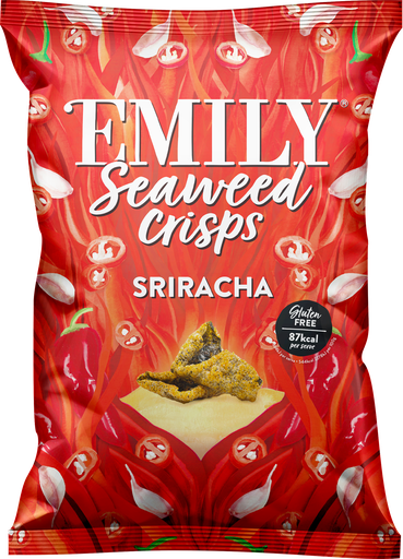 [15322] Emily Seaweed Crisps - LARGE Sriracha X 8 X 50g