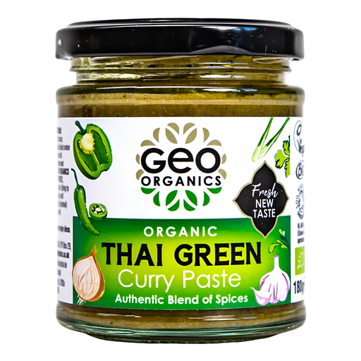 [15355] [15% OFF] Geo Organics Vegan Curry Paste - Thai Green X 6 X 180g