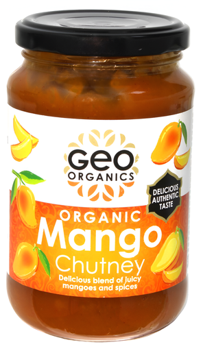 [15358] [SUPPLIER ISSUE] Geo Organics Vegan Chutney - JAR Mango X 6 X 370g