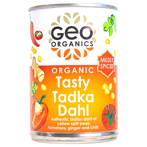 [15360] Geo Organics Vegan Ready Meals - Tasty Tadka Dahl X 6 X 400g