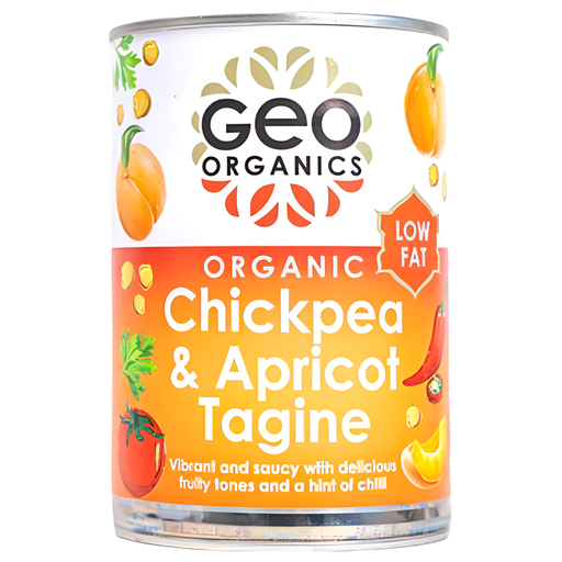 [15362] [15% OFF] Geo Organics Vegan Ready Meals - Chickpea And Apricot Tagine X 6 X 400g