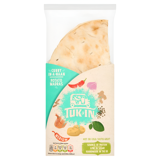 [15351] Tuk In Ready Curry Naan - Potato Madras 180g