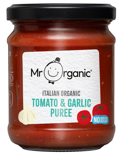 [15370] Mr Organic Tomato Puree - With Garlic X 6 X 200g