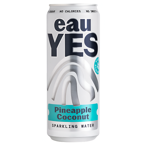 [15383] EauYes Sparkling Water - Pineapple Coconut X 12 X 330ml