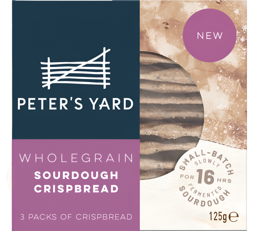 [15387] Peters Yard Sourdough Crispbread - Wholegrain X 8 X 125g