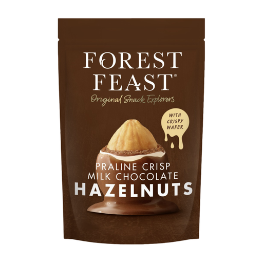 [15388] Forest Feast - Praline Crisp Milk Chocolate Hazelnuts X 8 X 100g