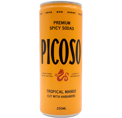 [15405] Picoso Spicy Soda - Tropical Mango And Habanero X 12 X 250ml
