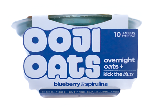 [15443] Ooji Overnight Oats - Blueberry & Spirulina 160g