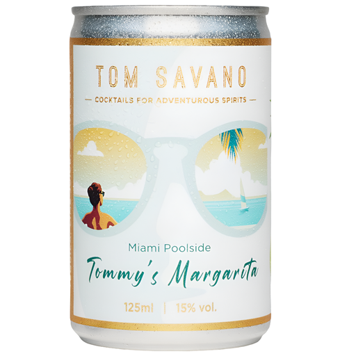 [15445] Tom Savano Cocktails - CAN Tommy’s Margarita 15% ABV X 12 X 125ml