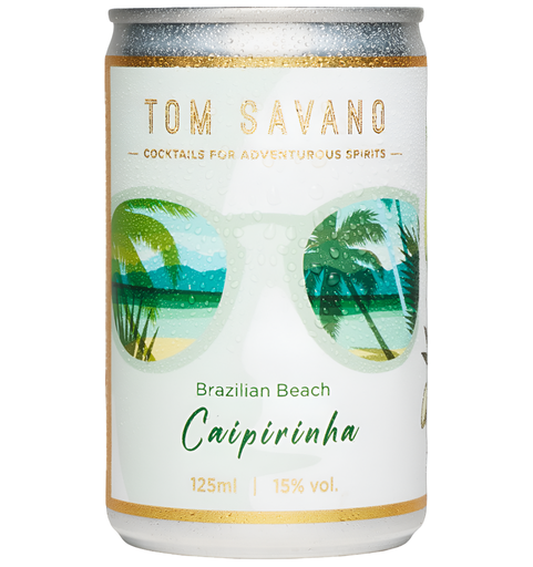 [15446] [10% OFF] Tom Savano Cocktails - CAN Caipirinha 15% ABV X 12 X 125ml