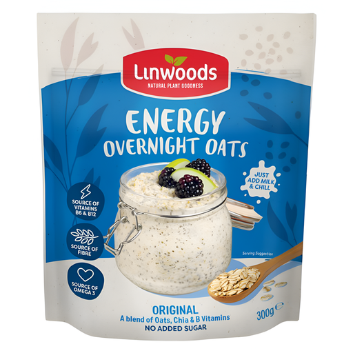 [15461] [10% OFF] Linwoods Overnight Oats - Original Energy 300g