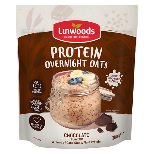 [15463] [10% OFF] Linwoods Overnight Oats - Chocolate Protein 300g