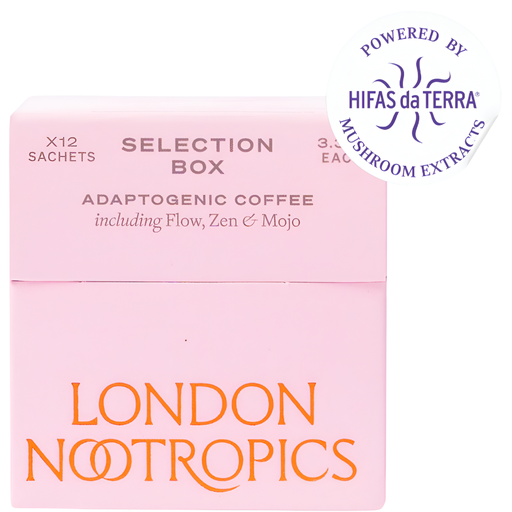 [15467] [15% OFF] London Nootropics Adaptogenic Instant Coffee - Selection Box (12x3.3g)