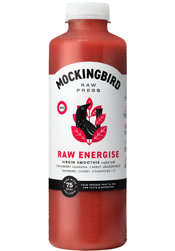 [15498] Mockingbird Raw Press Smoothie - LARGE Raw Energise 750ml