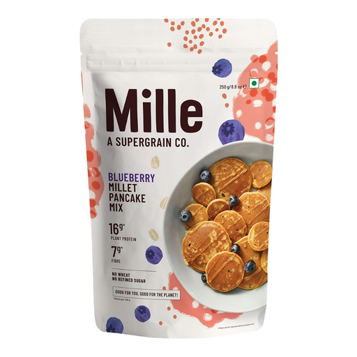 [15505] [50% OFF] [CLEARANCE] (BBD 24/09) Mille Millet Pancake Mix - Blueberry X 10 X 250g