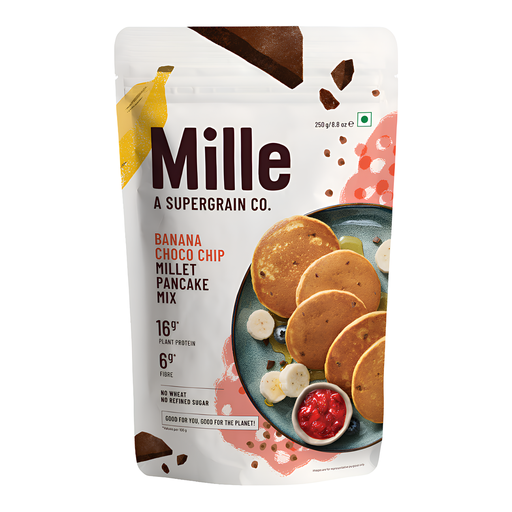[15506] [50% OFF] [CLEARANCE] (BBD 25/09) Mille Millet Pancake Mix - Banana Choco Chip X 10 X 250g