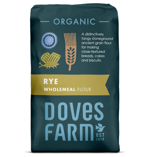 [15540] Doves Farm Organic Flour - Wholemeal Rye X 5 X 1kg