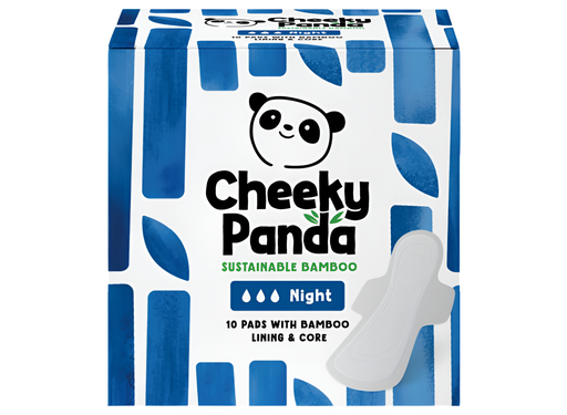 [15535] [15% OFF] Cheeky Panda Bamboo Sanitary Pads - Night 10pc