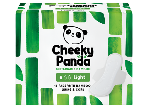 [15537] Cheeky Panda Bamboo Sanitary Pads - Light 15pc