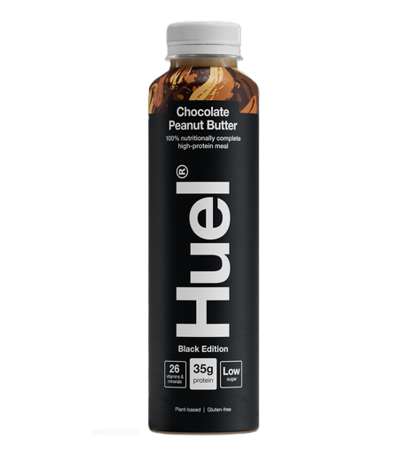 [15521] [10% OFF] Huel Vegan RTD Drinks - BLACK EDITION Chocolate Peanut Butter X 8 X 500ml