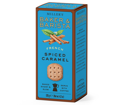 [15609] Millers Baker and Barista Biscuits - French Spiced Caramel X 6 X 120g