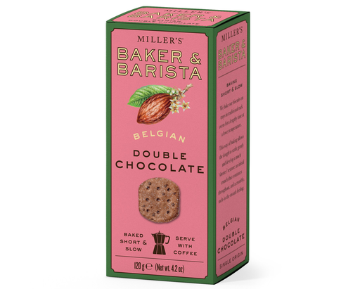 [15610] Millers Baker and Barista Biscuits - Belgian Double Chocolate X 6 X 120g
