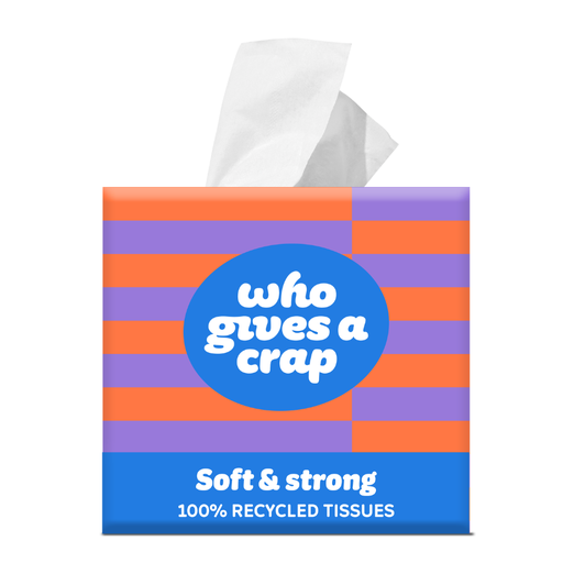 [15617] [15% OFF] Who Gives A Crap Facial Tissue - Soft and Strong 56 Sheets