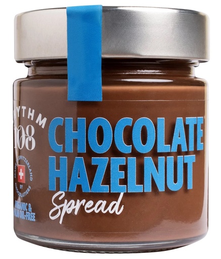 [15643] Rhythm 108 Organic Vegan Spread - Gluten Free Chocolate Hazelnut X 6 X 250g