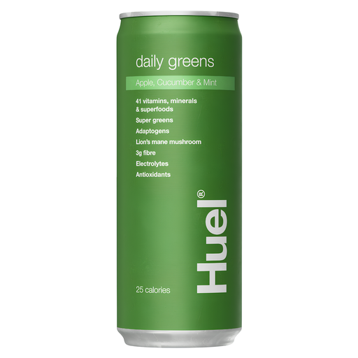 [15636] Huel Vegan Daily Greens RTD Drinks - Apple Cucumber and Mint X 12 X 330ml