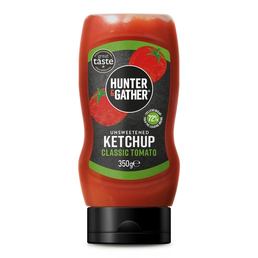 [15654] Hunter and Gather Ketchup - Classic Unsweetened X 6 X 350g