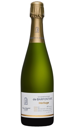 [15665] Champagne de Barfontarc Wine - Heritage Brut Pinot Noir Chardonnay Cote des Bars NV 12.5% ABV FRANCE X 6 X 750ml